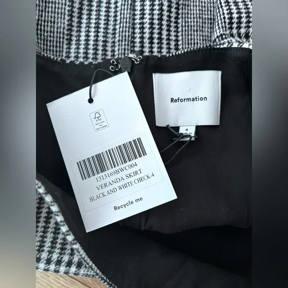 Reformation Veranda Skirt NWT Size 4 - Picture 5 of 5